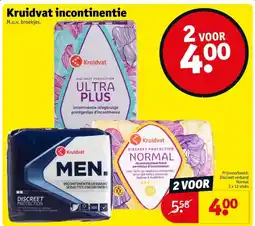 Kruidvat Kruidvat incontinentie aanbieding