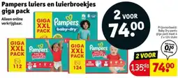 Kruidvat Pampers luiers en luierbroekjes giga pack aanbieding