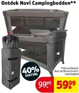 Kruidvat Ontdek Novi Campingbedden aanbieding