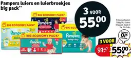 Kruidvat Pampers luiers en luierbroekjes big pack aanbieding