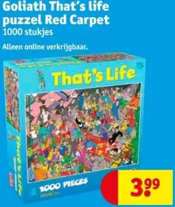 Kruidvat Goliath That's life puzzel Red Carpet aanbieding
