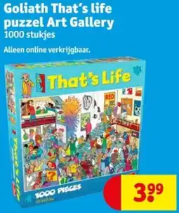 Kruidvat Goliath That's life puzzel Art Gallery aanbieding