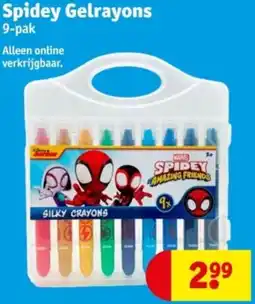Kruidvat Spidey Gelrayons aanbieding