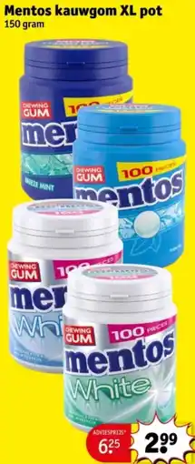 Kruidvat Mentos kauwgom XL pot aanbieding