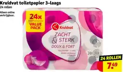 Kruidvat Kruidvat toiletpapier 3-laags aanbieding