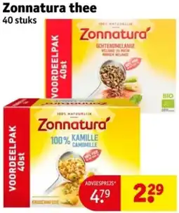Kruidvat Zonnatura thee aanbieding
