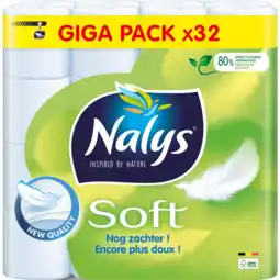 Dirk Nalys Toiletpapier 32 rollen soft 2 laags aanbieding