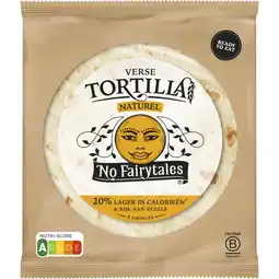Albert Heijn No Fairytales Verse tortilla wraps naturel aanbieding
