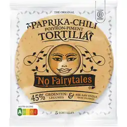 Albert Heijn No Fairytales Paprika & chili tortilla wraps aanbieding