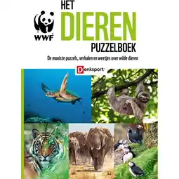 Albert Heijn WWF dieren puzzelboek aanbieding