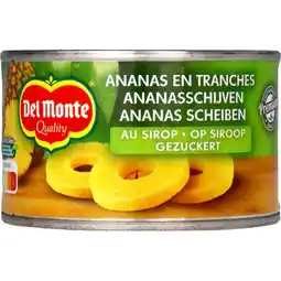 Albert Heijn Del Monte Ananasschijven op siroop aanbieding