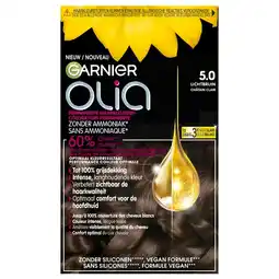 Trekpleister Garnier Olia 5.0 Lichtbruin Permanente Haarkleuring aanbieding