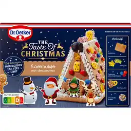 Jumbo Dr. Oetker Koekhuisje pakket met Decoraties voor Kerst 403 g aanbieding