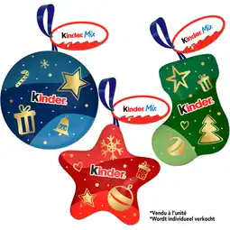 Jumbo Kinder Mix Assortiment chocoladeproducten Mini Boule de Noël 6 stucks = 34 g Boîte aanbieding