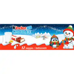 Jumbo Kinder Chocolate 12 Reepjes 150 g aanbieding