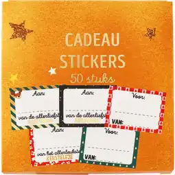 Jumbo Cadeau Stickers 50 Stuks aanbieding