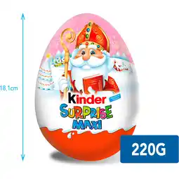 Jumbo Kinder SURPRISE MAXI 220 g Chocolade ei met verrassing Saint Nicolas 220g aanbieding