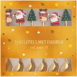 Jumbo Theelepels met Figuren Set 6 Stuks aanbieding