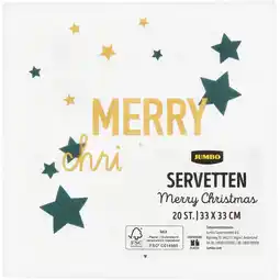 Jumbo Jumbo Servetten Merry Christmas 20 Stuks aanbieding