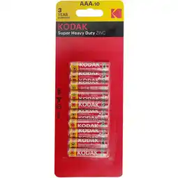 Dekamarkt Kodak Batterijen AAA 10-pack aanbieding
