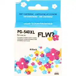 Bol.com FLWR - Inktcartridge / PG-540XL zwart - Geschikt voor Canon aanbieding