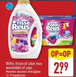 ALDI Witte, frisse of color reus wasmiddel of caps aanbieding