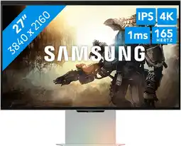 MediaMarkt SAMSUNG Odyssey 3D LS27FG900XUXEN - 27 inch - 3840 x 2160 (Ultra HD 4K) - 1 ms - 165 Hz aanbieding