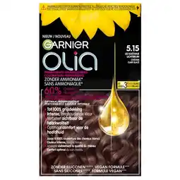 Trekpleister Garnier Olia 5.15 Ijs Kastanje Lichtbruin Permanente Haarkleuring aanbieding