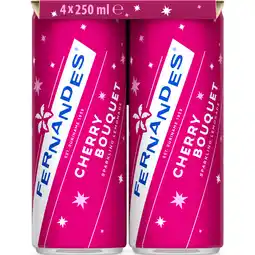 Dekamarkt Fernandes Cherry bouquet 4x25cl aanbieding