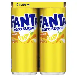 Dekamarkt Fanta Lemon no sugar 4x25cl aanbieding
