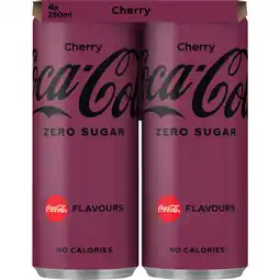 Dekamarkt Coca-Cola Zero cherry 4x25 cl aanbieding