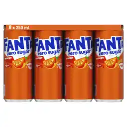 Dekamarkt Fanta Orange no sugar 8x25 cl aanbieding
