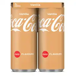 Dekamarkt Coca-Cola Regular vanilla 4x25 cl aanbieding