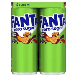 Dekamarkt Fanta Exotic zero sugar 4x25cl aanbieding