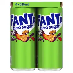Dekamarkt Fanta Exotic zero sugar 4x25cl aanbieding