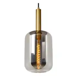 Praxis Lucide Hanglamp Joanet - Gerookt Glas - E27 aanbieding