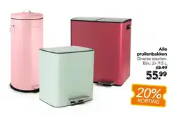 Xenos Alle prullenbakken aanbieding