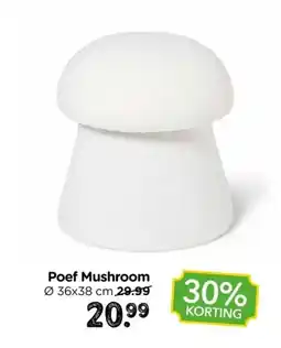 Xenos Poef Mushroom aanbieding