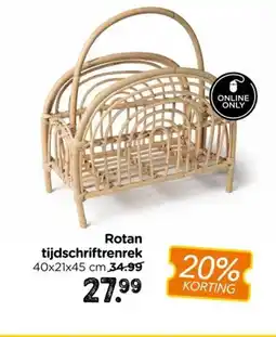 Xenos Rotan tijdschriftrenrek aanbieding