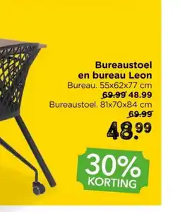 Xenos Bureaustoel en bureau leon aanbieding