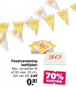 Xenos Feestversiering leeftijden aanbieding