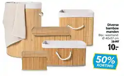 Xenos Diverse bamboe manden aanbieding