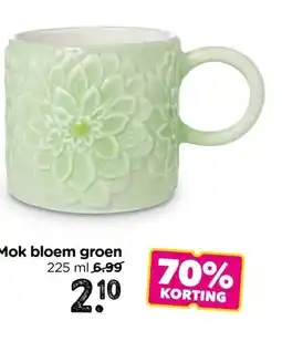 Xenos Mok bloem groen aanbieding