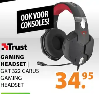 Expert Trust Headset | GXT 322 CARUS GAMING HEADSET aanbieding