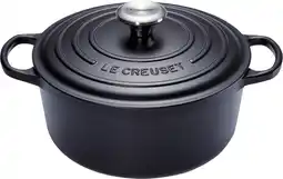 Coolblue Le Creuset Signature Ronde Braadpan 24 cm Mat Zwart aanbieding