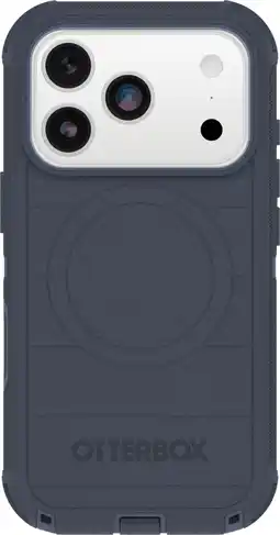 Coolblue Otterbox Defender Pro iPhone 17 Pro Back Cover met MagSafe Magneet Blauw aanbieding