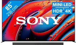Coolblue Sony 85 Bravia 9 4K QLED XR Mini-led (2024) + Sony Bravia Theatre Bar 9 aanbieding