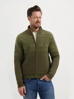 ANWB Mgo Lenn Heren Outdoorvest Noors patroon Donker Groen aanbieding