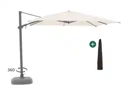 Kees Smit Shadowline Austin zweefparasol 300x300cm aanbieding