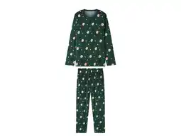 Lidl esmara Men Velours heren kerstpyjama (Groen, L) aanbieding